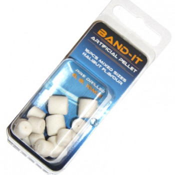 BAND-IT Artificial Flavoured Floating Pellet Mixed Sizes 6, 8, 10mm White Colour, Fishmeal Flavour (BAN109)